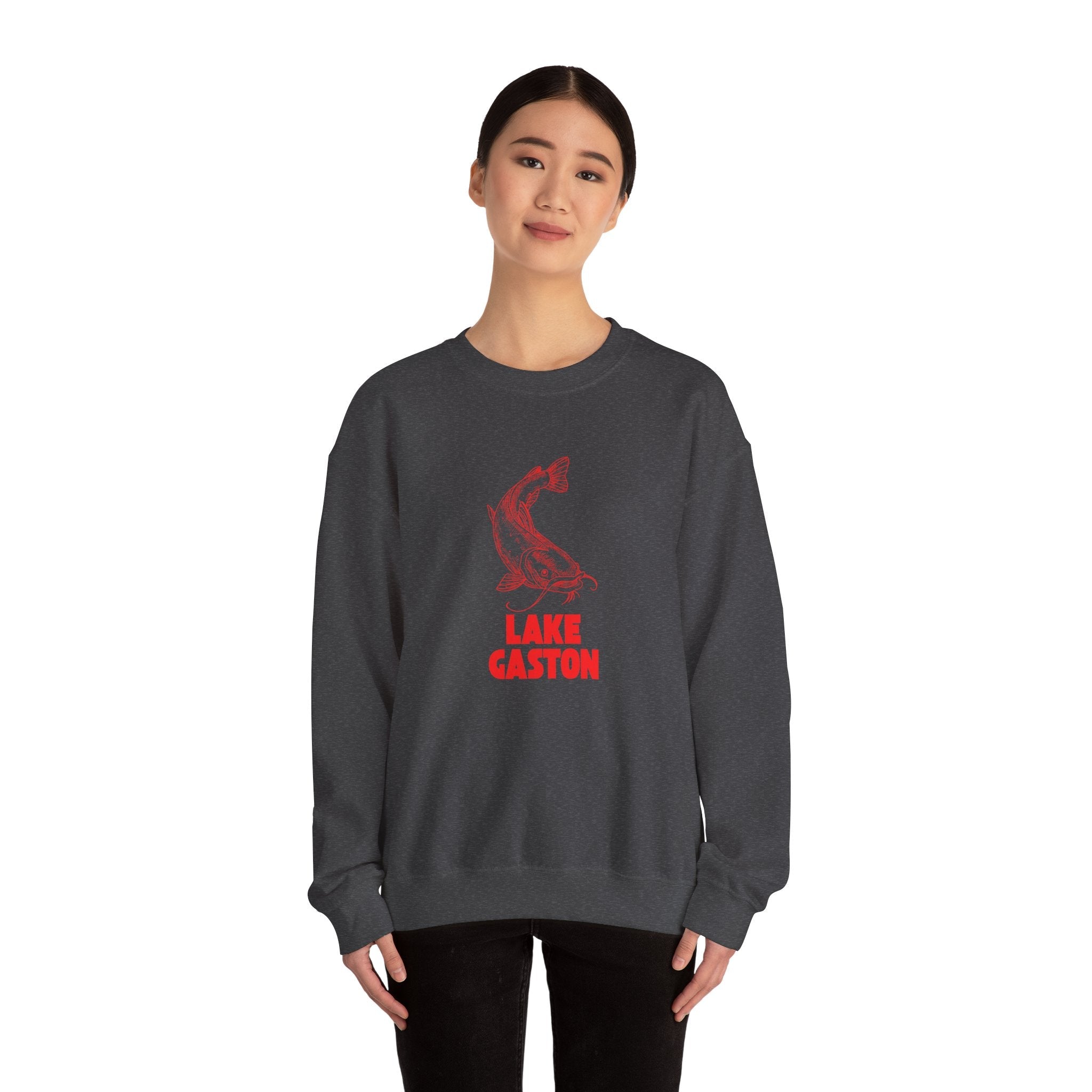 Lake Gaston Fishing Sweatshirt, Cozy Crewneck, Perfect for Outdoorsy Lovers, Casual Wear, Gift for Nature Enthusiasts, Lake Life Apparel