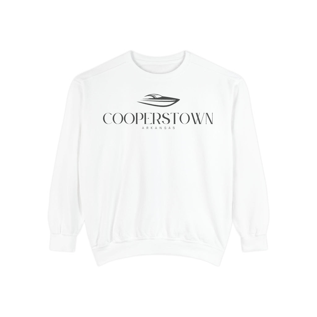 Cooperstown Chill Vibes Sweatshirt - Unisex Garment-Dyed Style, Perfect for Lounging