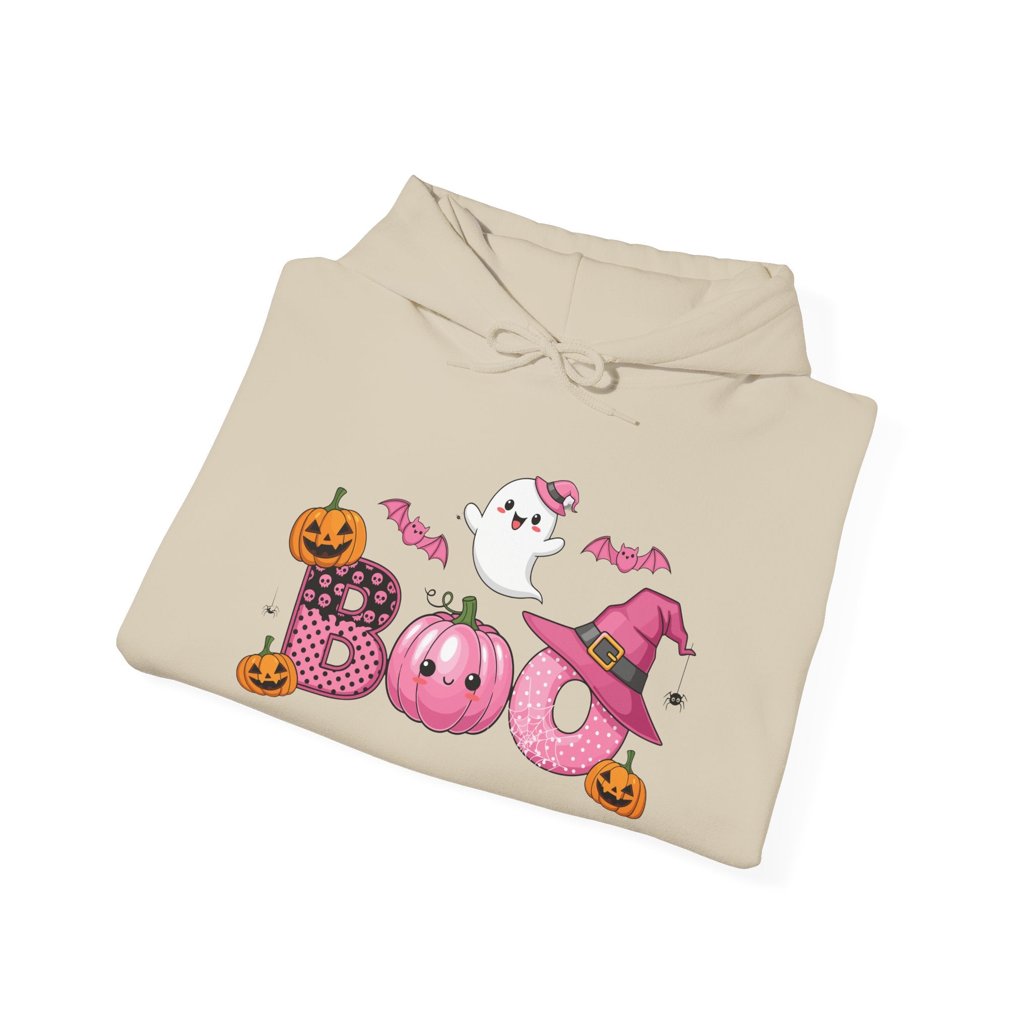 Halloween Boo Sweatshirt, Unisex Hoodie for Fall, Cozy Ghost Design, Cute Autumn Apparel, Halloween Costume