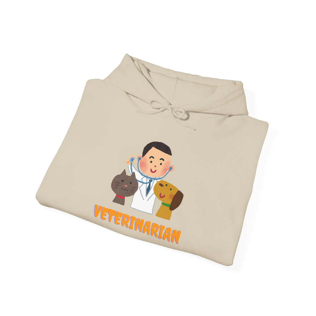 Veterinarian Hooded Sweatshirt, Animal Lover Gift, Cute Vet Apparel, Pet Owner Hoodie, Perfect for Birthdays, Animal Shelter Support