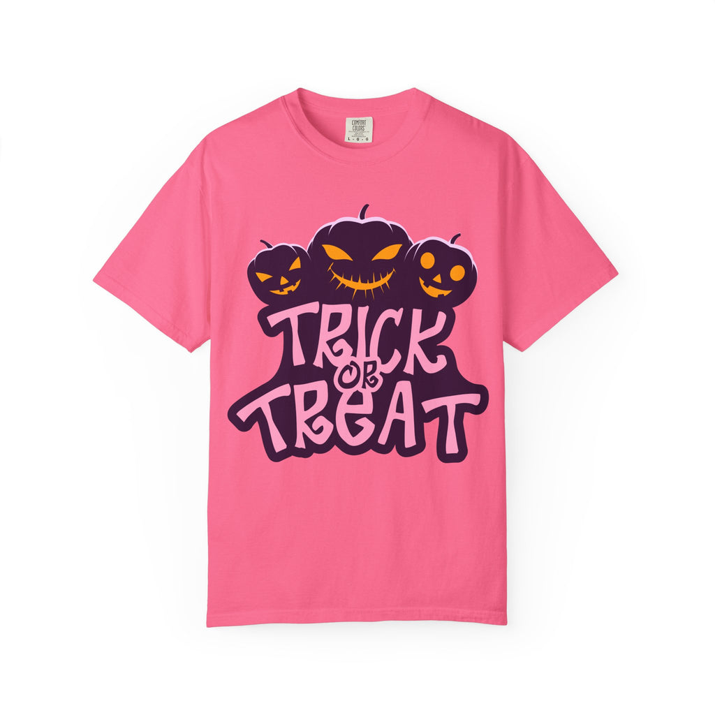 Halloween Trick or Treat T-Shirt, Unisex Halloween Tee, Spooky Autumn Shirt, Fun Costume Top, Trick or Treat Apparel