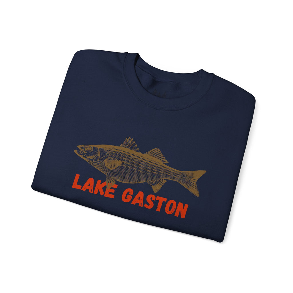 Lake Gaston Fishing Sweatshirt, Unisex Crewneck, Casual Wear, Gift for Fishermen, Outdoor Apparel, Lake House Cozy