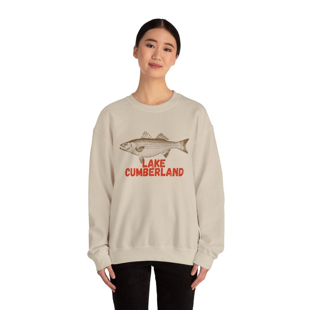 Lake Cumberland Fishing Sweatshirt, Unisex Crewneck, Casual Wear, Gift for Fishermen, Outdoor Apparel, Lake House Cozy
