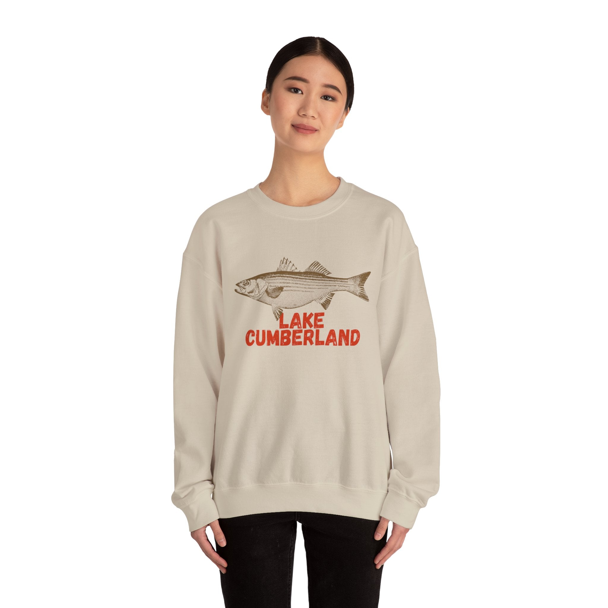 Lake Cumberland Fishing Sweatshirt, Unisex Crewneck, Casual Wear, Gift for Fishermen, Outdoor Apparel, Lake House Cozy
