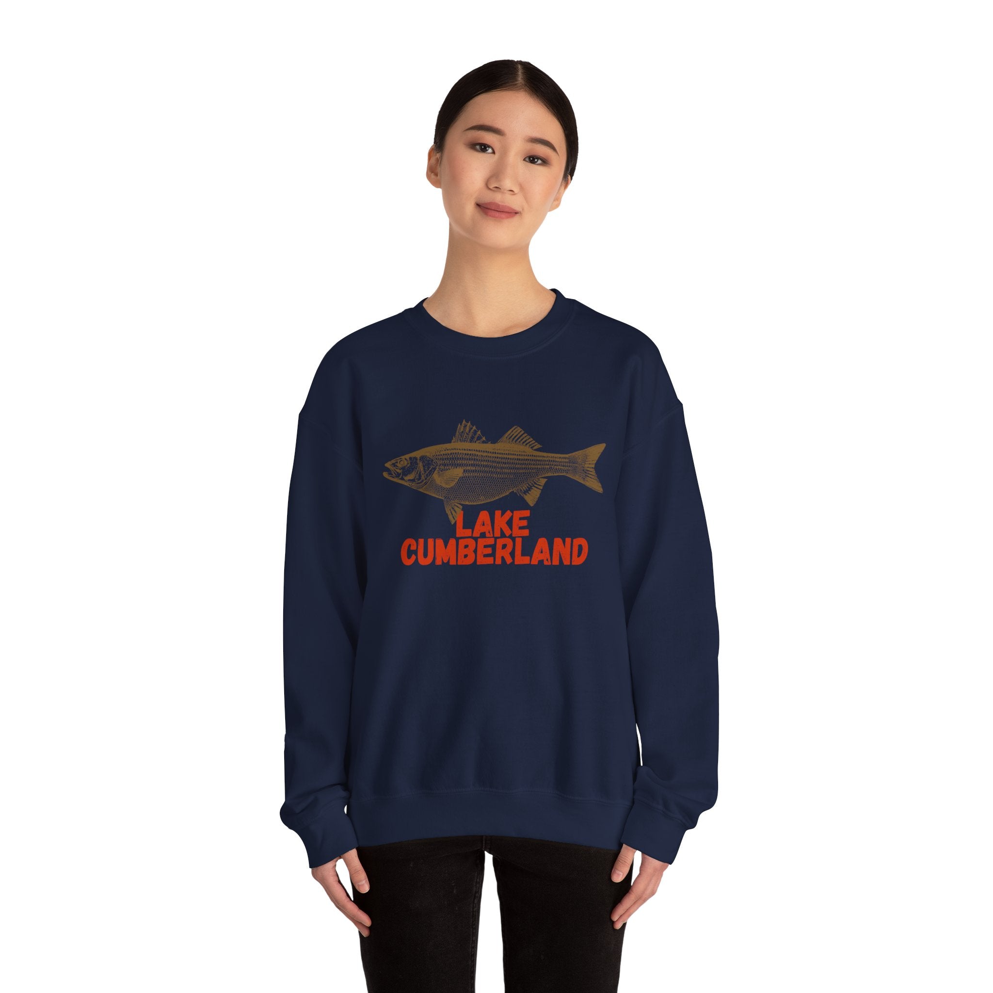 Lake Cumberland Fishing Sweatshirt, Unisex Crewneck, Casual Wear, Gift for Fishermen, Outdoor Apparel, Lake House Cozy