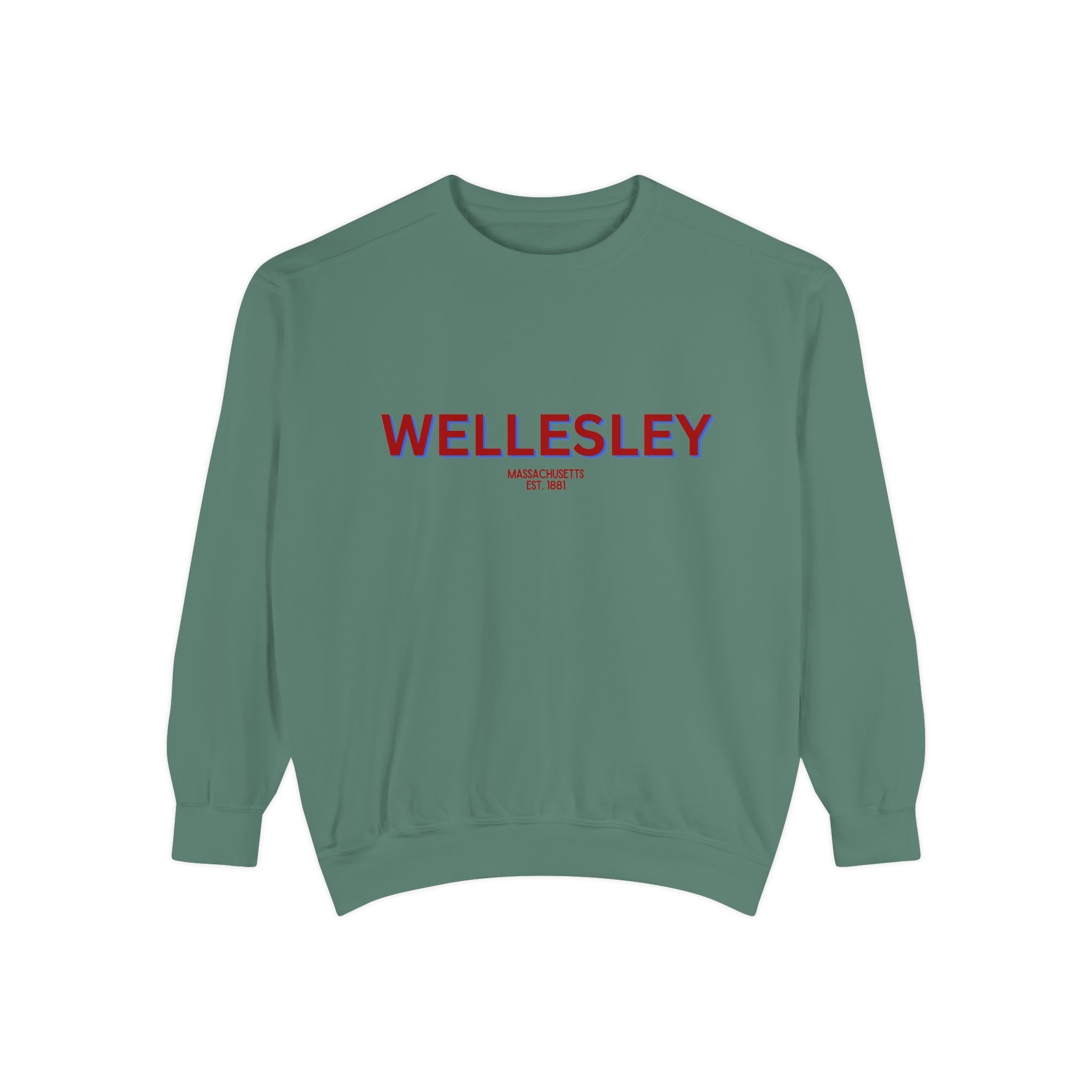 Wellesley Unisex Garment-Dyed Sweatshirt | Cozy Fashion, Perfect for Casual Outings, Gifts, Fall & Winter Style, Everyday Comfort