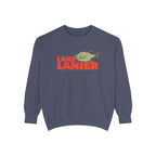 Lake Lanier Fish Sweatshirt | Unisex Garment-Dyed Apparel | Cozy Lake Life Gift, Relaxed Weekend Wear, Fishing Enthusiast Gear