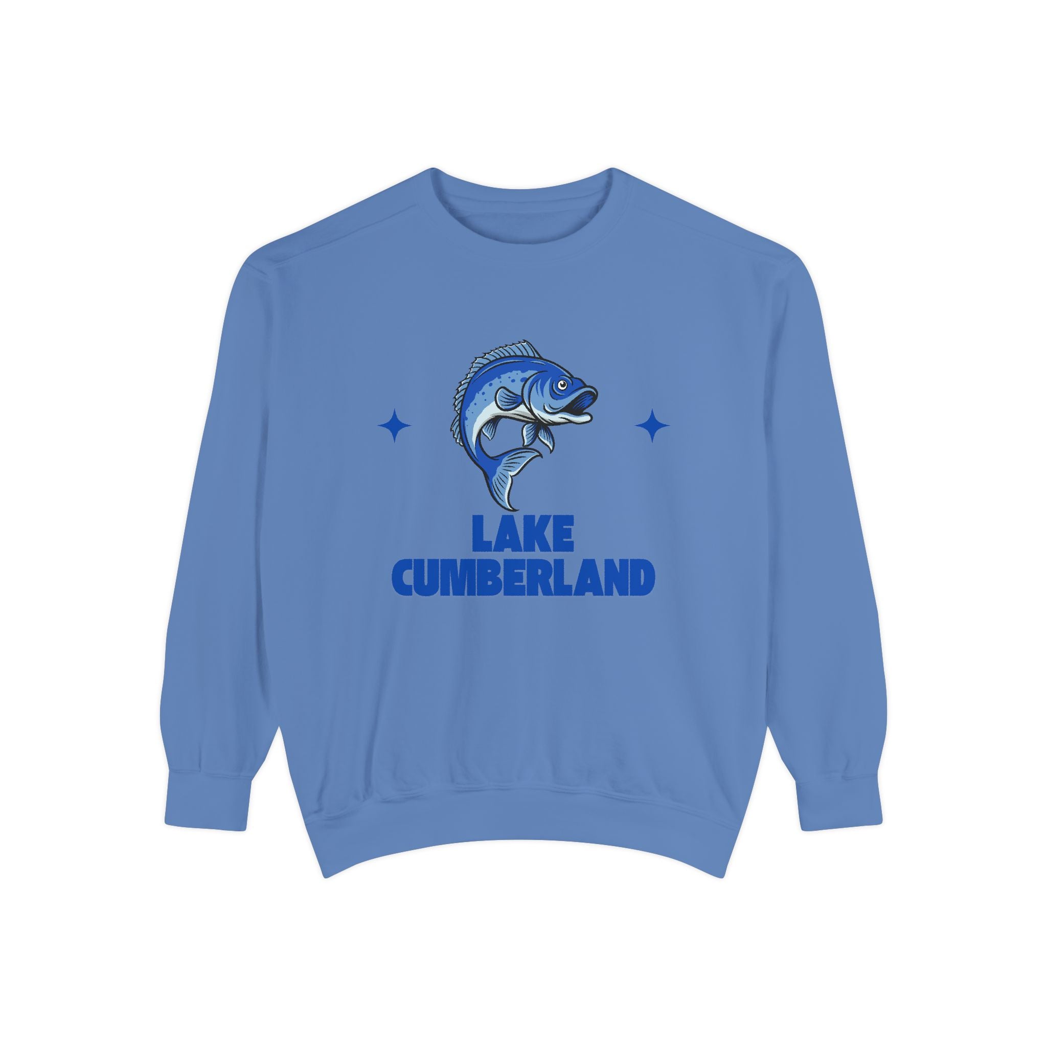 Lake Cumberland Fish Design Unisex Sweatshirt | Cozy Fishing Apparel, Casual Wear, Gift for Anglers, Lake Day Outfit, Nature Lovers Sweatshirt