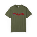 McLean Garment-Dyed Unisex T-Shirt, Casual Tee, Vintage Style Shirt, Everyday Wear, Birthday Gift, Unique Apparel
