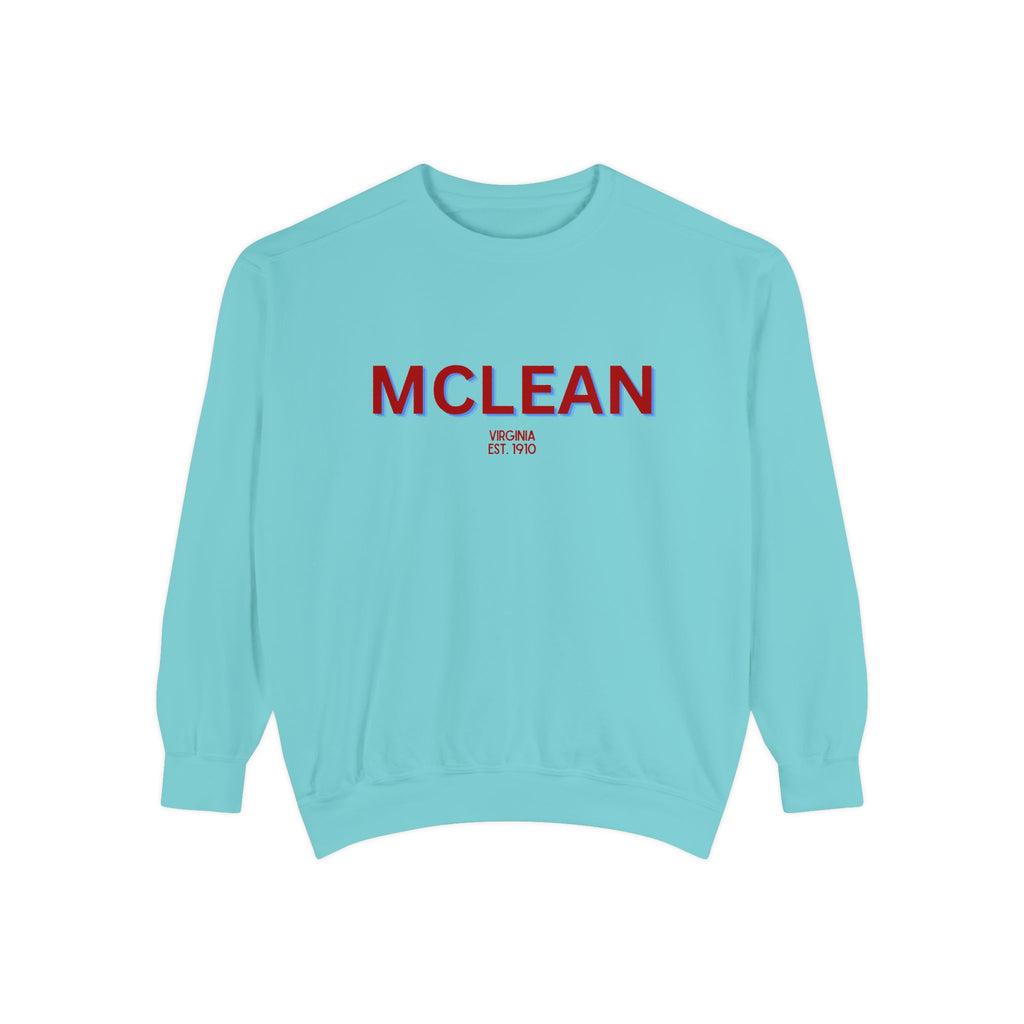 McLean Unisex Garment-Dyed Sweatshirt | Cozy Fashion, Perfect for Casual Outings, Gifts, Fall & Winter Style, Everyday Comfort
