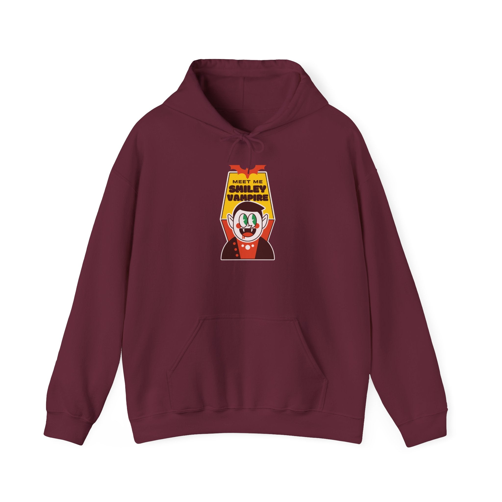 Colorful Vampire-Themed Unisex Hoodie, Perfect for Halloween, Cozy Casual Wear, Birthday Gift, Statement Piece, Fun Design