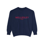 Wellesley Unisex Garment-Dyed Sweatshirt | Cozy Fashion, Perfect for Casual Outings, Gifts, Fall & Winter Style, Everyday Comfort