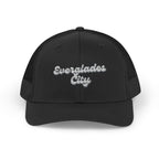 Everglades City Sparkly Trucker Cap with Rhinestone 'Ballin' Style' Design | Trendy Snapback Hat for Fashion Lovers, Unisex Gift for Holidays