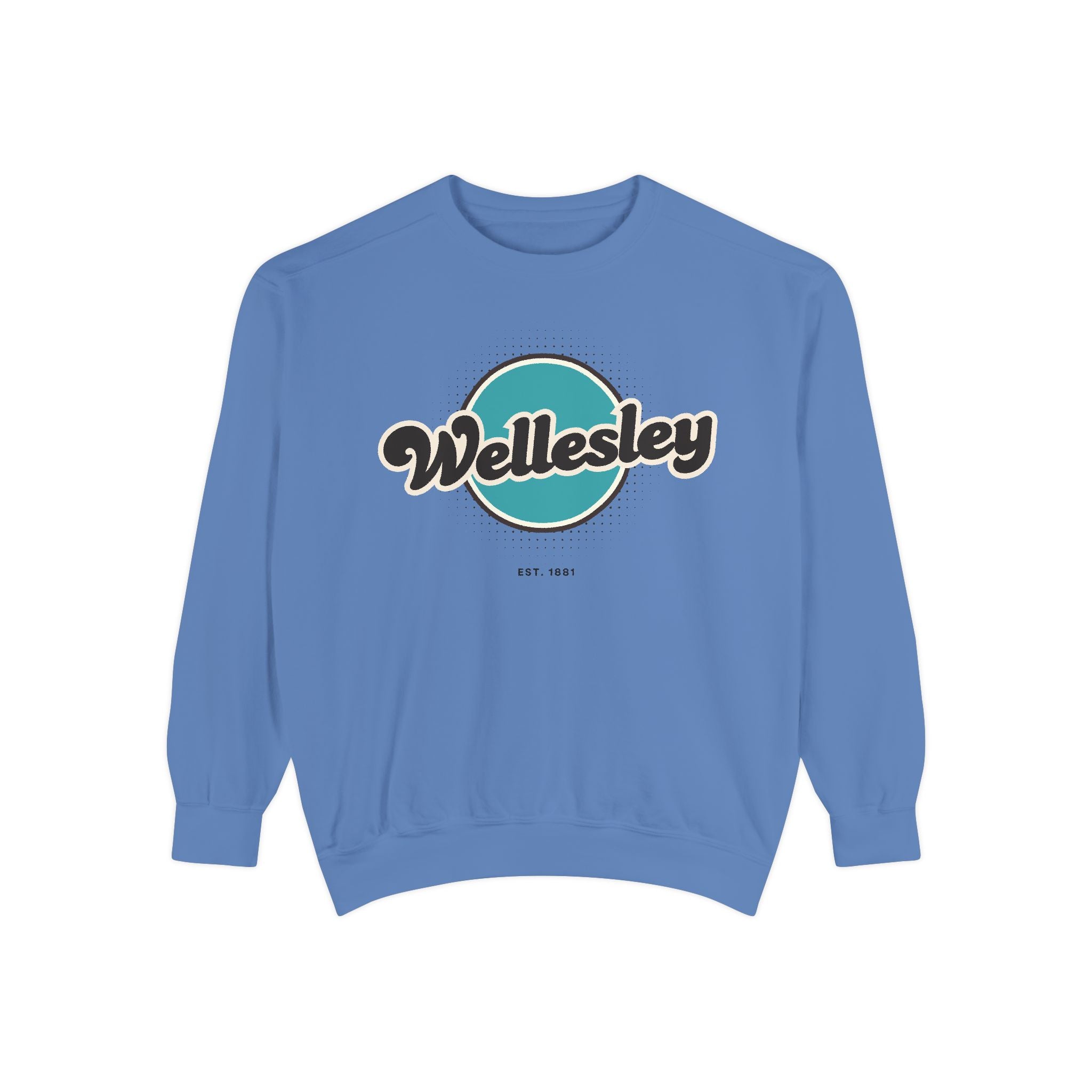 Wellesley Vintage Sweatshirt, Cozy Unisex Pullover, Retro Style, Perfect for Casual Outfits, Gift for Him or Her