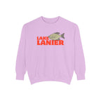 Lake Lanier Fish Sweatshirt | Unisex Garment-Dyed Apparel | Cozy Lake Life Gift, Relaxed Weekend Wear, Fishing Enthusiast Gear