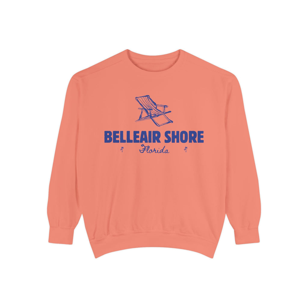 Belleair Shore Vibes Unisex Sweatshirt | Garment-Dyed Comfort, Perfect for Casual Outings, Travel, Gifts, Autumn Days