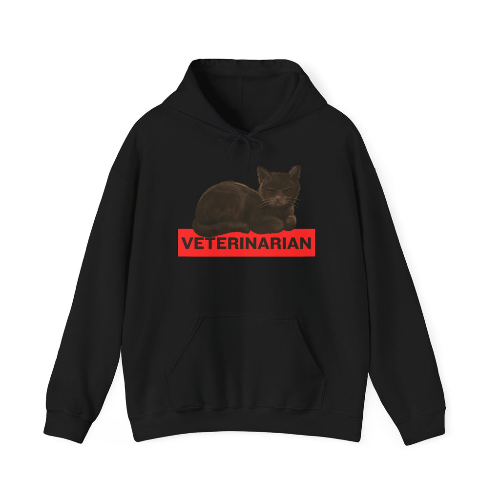 Veterinarian Cat Hoodie for Animal Lovers, Unisex Sweatshirt, Gifts for Vet Students, Pet Owners, Animal Enthusiasts, Cozy Gift Idea