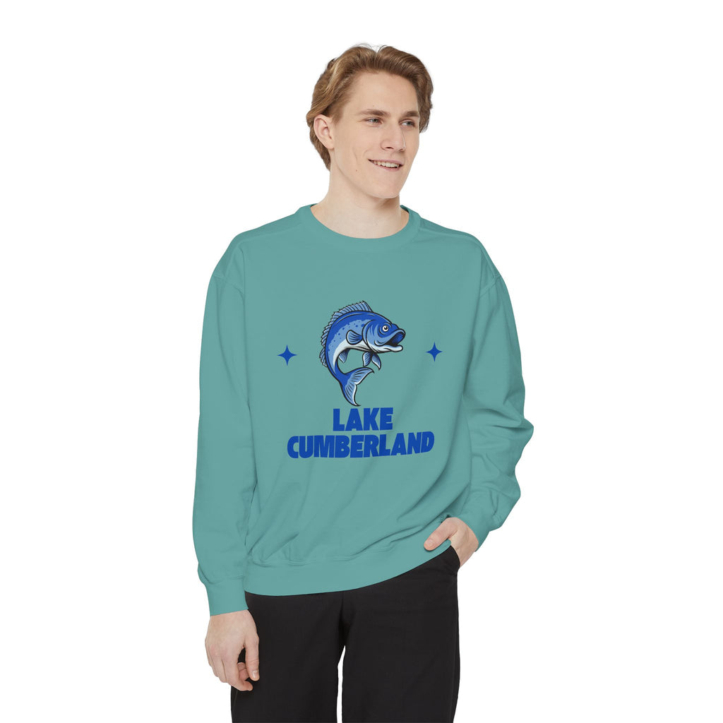Lake Cumberland Fish Design Unisex Sweatshirt | Cozy Fishing Apparel, Casual Wear, Gift for Anglers, Lake Day Outfit, Nature Lovers Sweatshirt