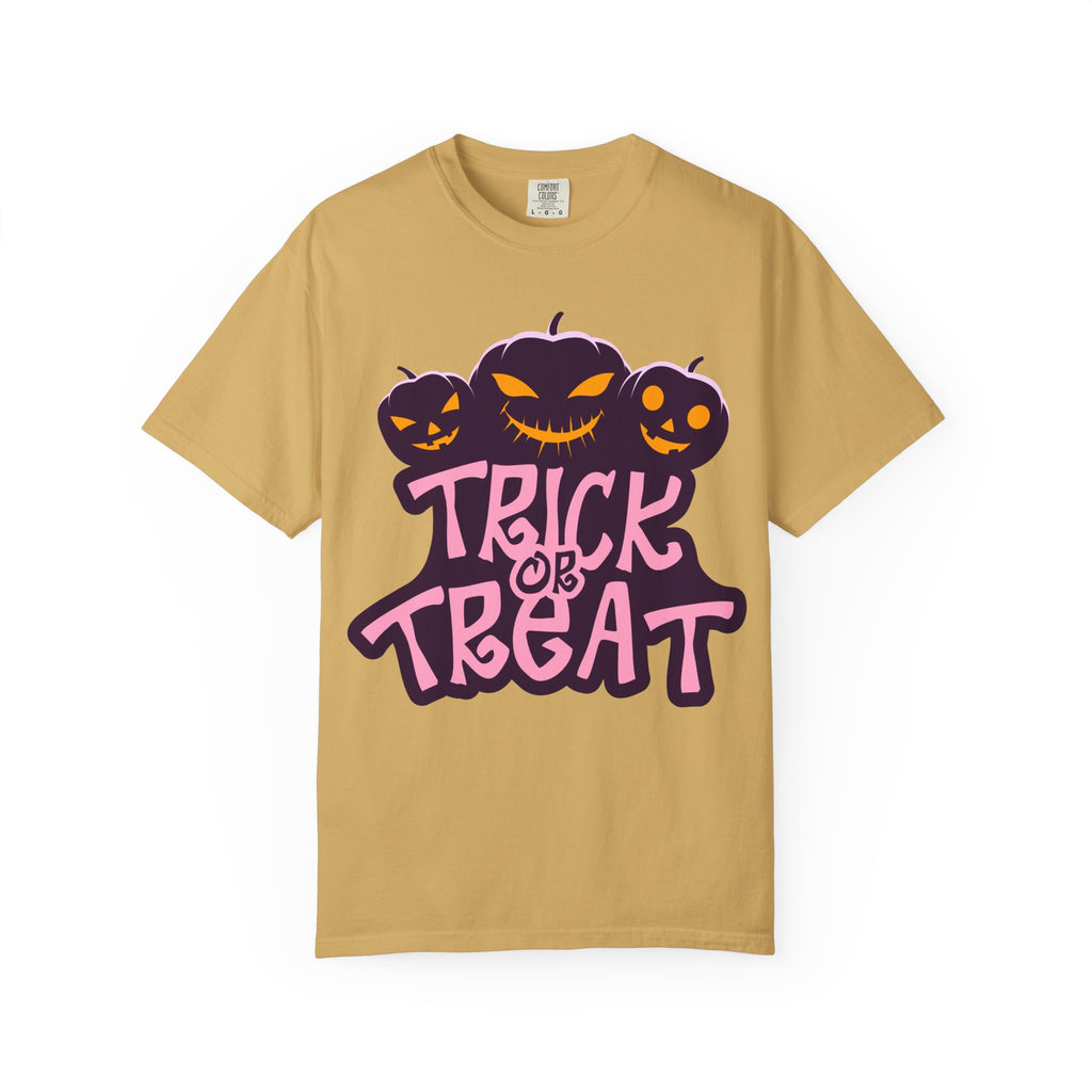 Halloween Trick or Treat T-Shirt, Unisex Halloween Tee, Spooky Autumn Shirt, Fun Costume Top, Trick or Treat Apparel