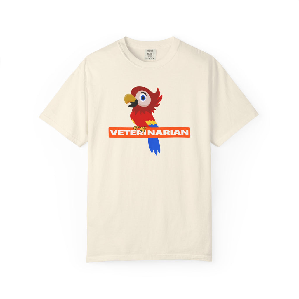 Veterinarian Parrot T-Shirt | Cute Animal Lover Shirt, Unisex Teen Gift, Animal Care Apparel, Funny Pet Shirt, Veterinary Gifts