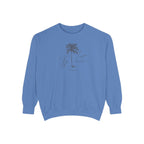 Key Largo Chill Vibes Sweatshirt - Unisex Garment-Dyed Style, Perfect for Lounging