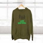 Lake Hartwell Fleece Hoodie, Cozy Sweatshirt, Outdoor Adventure Wear, Unique Gift for Lake Lovers, Perfect for Fall and Winter
