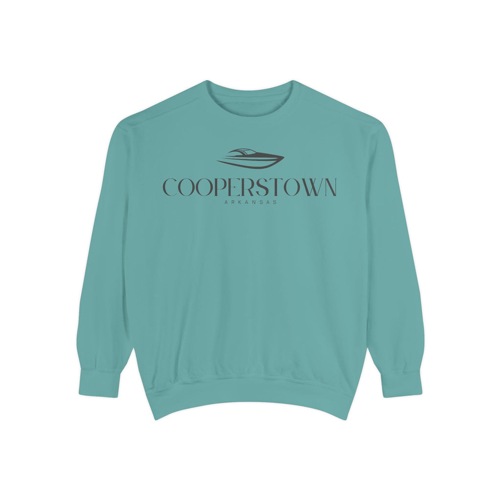 Cooperstown Chill Vibes Sweatshirt - Unisex Garment-Dyed Style, Perfect for Lounging