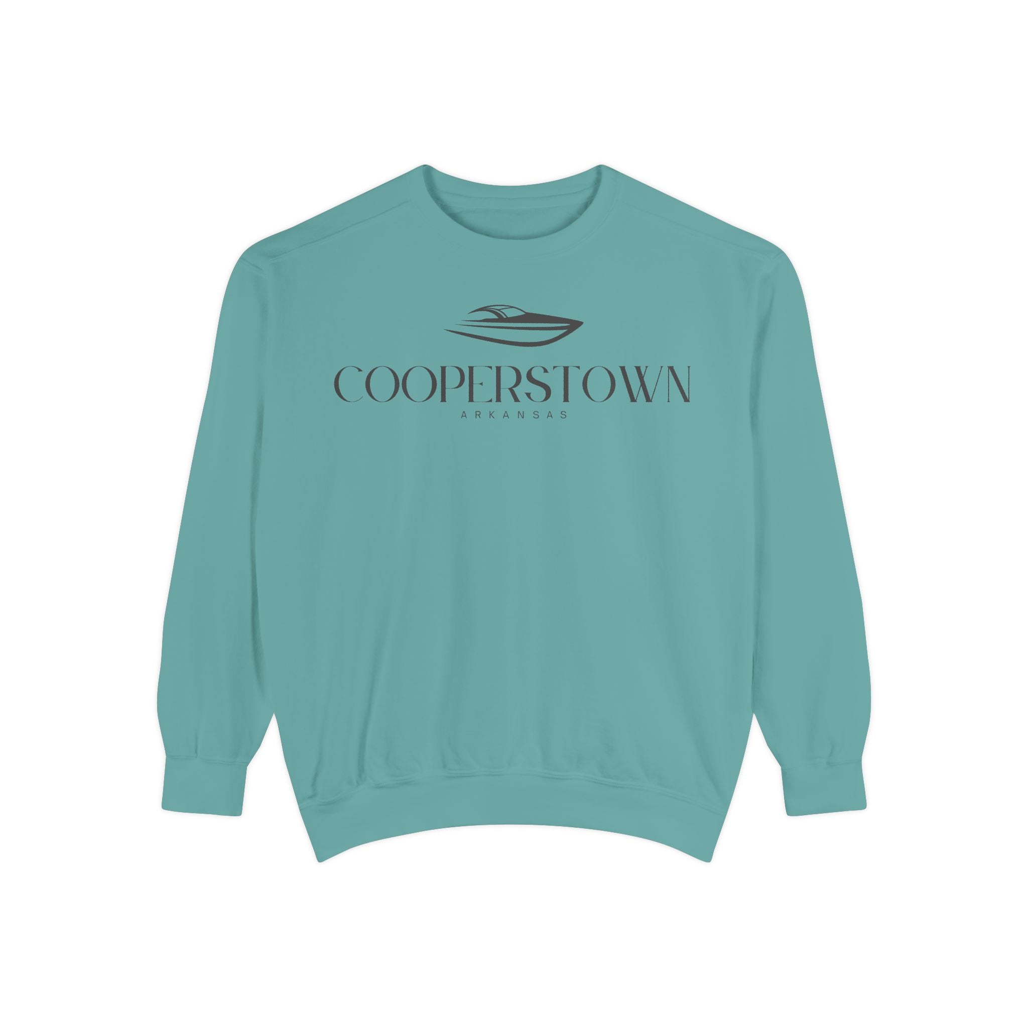 Cooperstown Chill Vibes Sweatshirt - Unisex Garment-Dyed Style, Perfect for Lounging