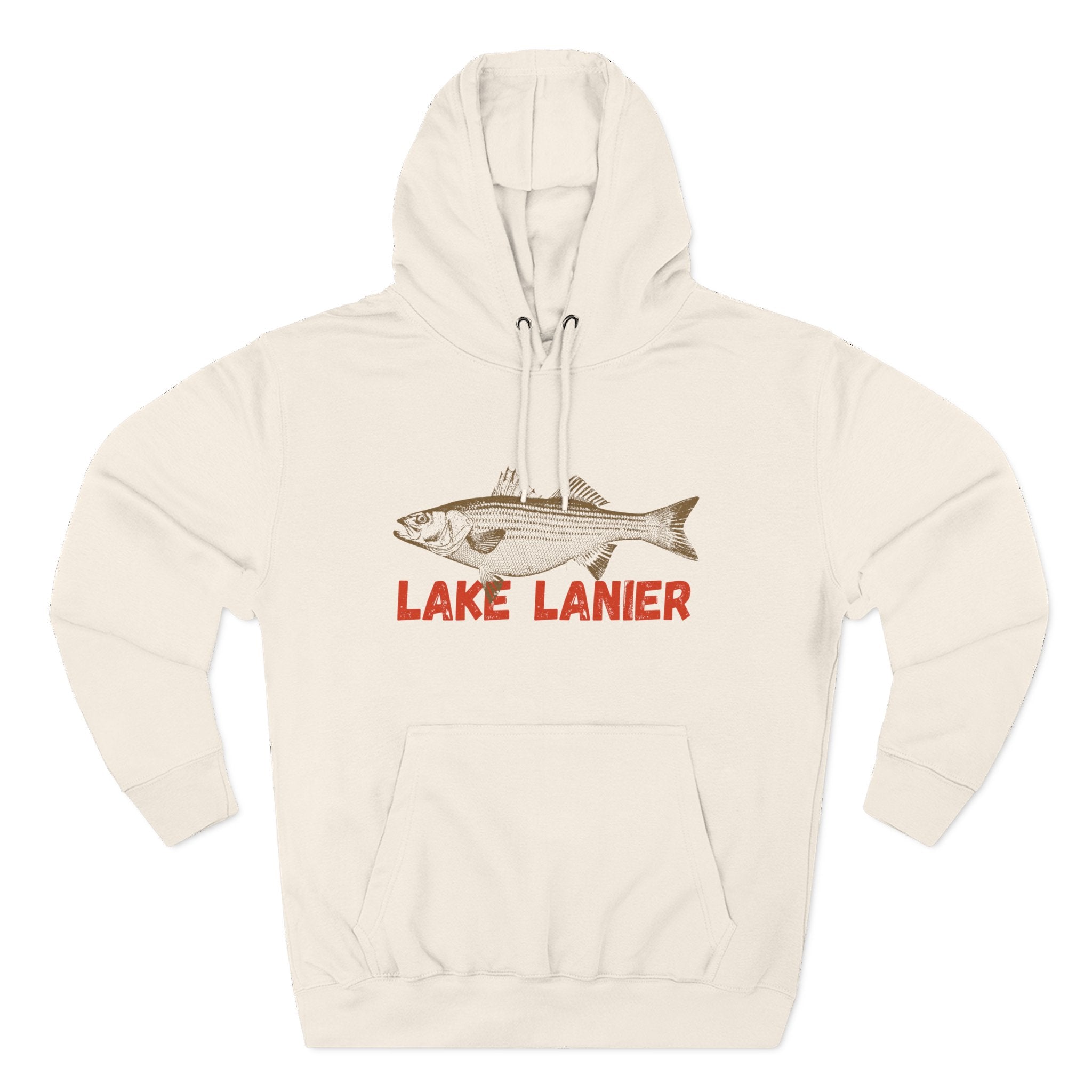 Lake Lanier Fishing Fleece Hoodie | Cozy Outdoor Style, Perfect Gift for Fishing Lovers, Summer & Winter Essentials, Lake Life Apparel