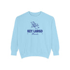 Key Largo Vibes Unisex Sweatshirt | Garment-Dyed Comfort, Perfect for Casual Outings, Travel, Gifts, Autumn Days