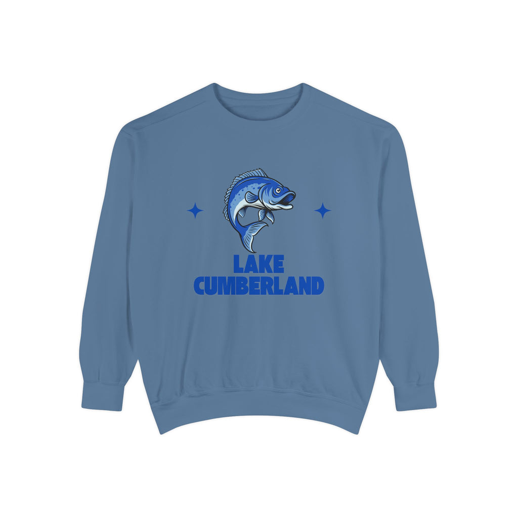 Lake Cumberland Fish Design Unisex Sweatshirt | Cozy Fishing Apparel, Casual Wear, Gift for Anglers, Lake Day Outfit, Nature Lovers Sweatshirt