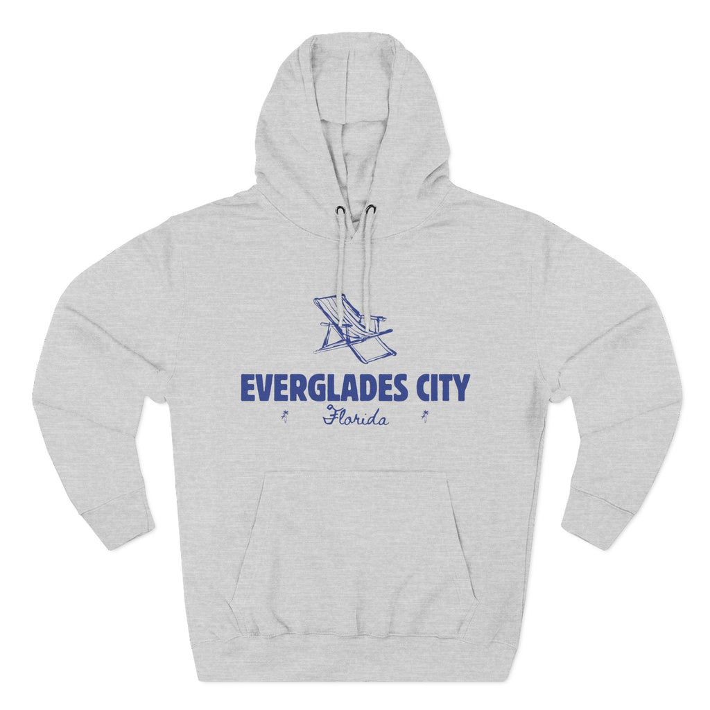 Everglades City Inspired Fleece Hoodie, Casual Wear, Relaxation, Gift for Autumn Lovers, Travel Essential