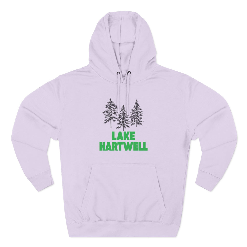 Lake Hartwell Fleece Hoodie, Cozy Sweatshirt, Outdoor Adventure Wear, Unique Gift for Lake Lovers, Perfect for Fall and Winter