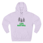 Lake Hartwell Fleece Hoodie, Cozy Sweatshirt, Outdoor Adventure Wear, Unique Gift for Lake Lovers, Perfect for Fall and Winter