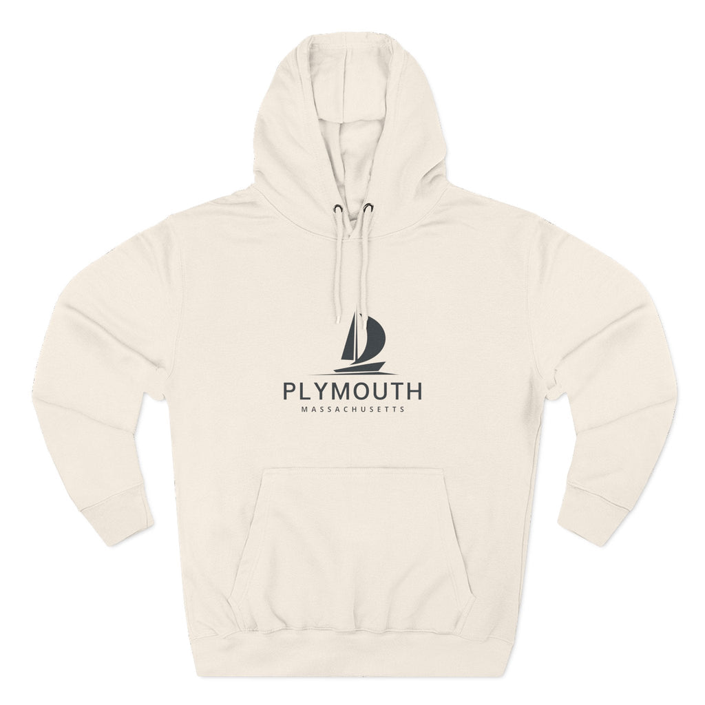 Plymouth Inspired Fleece Hoodie, Casual Wear, Relaxation, Gift for Autumn Lovers, Travel Essential