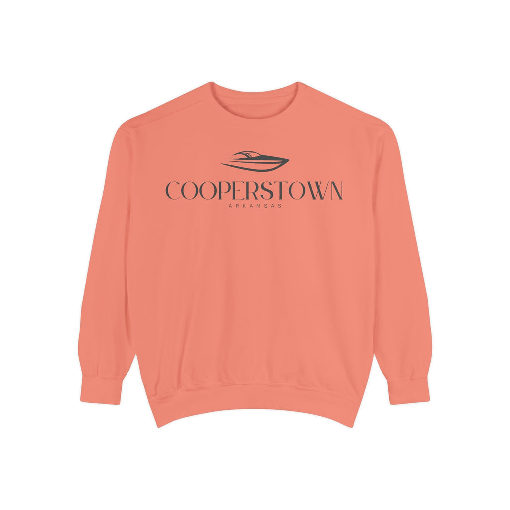 Cooperstown Chill Vibes Sweatshirt - Unisex Garment-Dyed Style, Perfect for Lounging