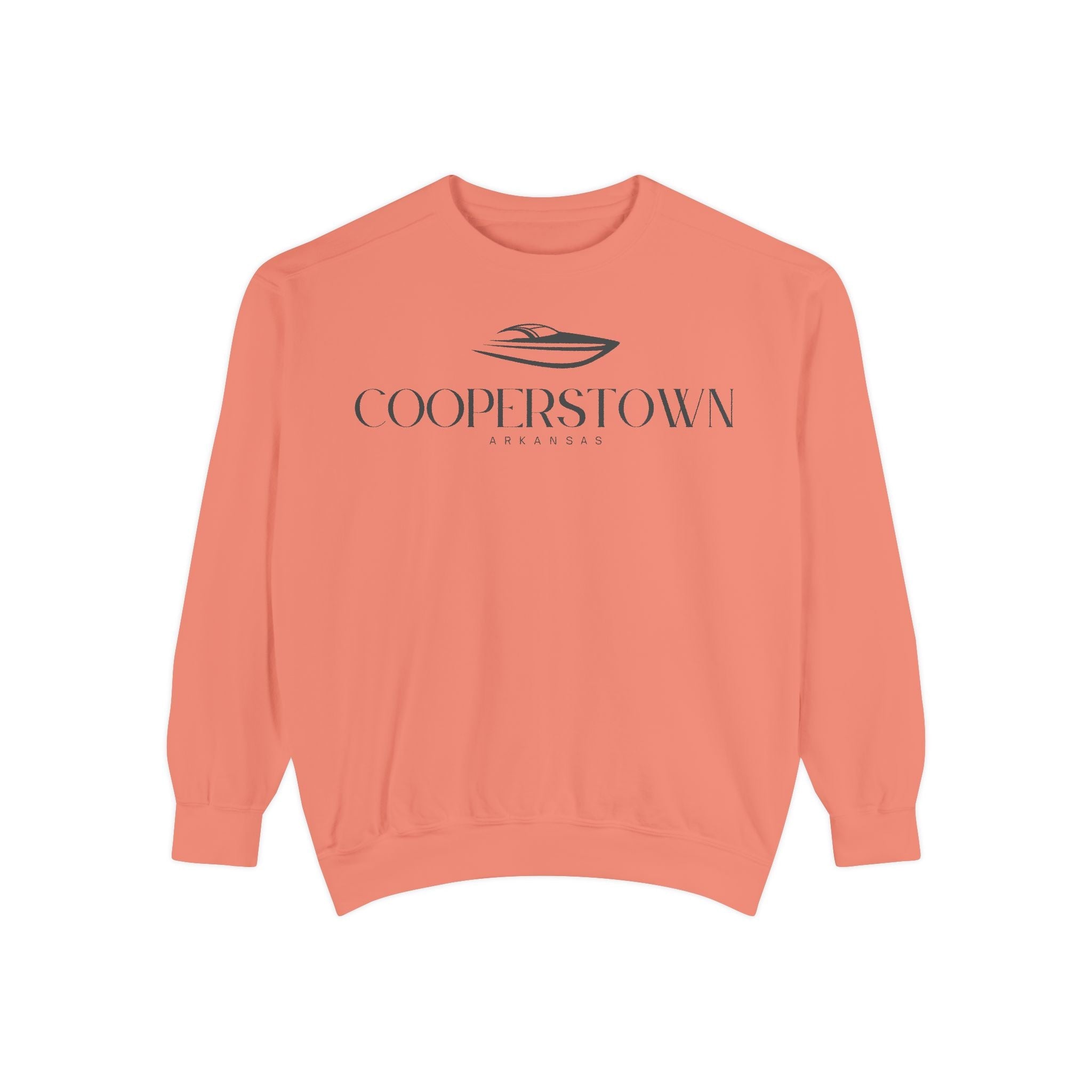 Cooperstown Chill Vibes Sweatshirt - Unisex Garment-Dyed Style, Perfect for Lounging