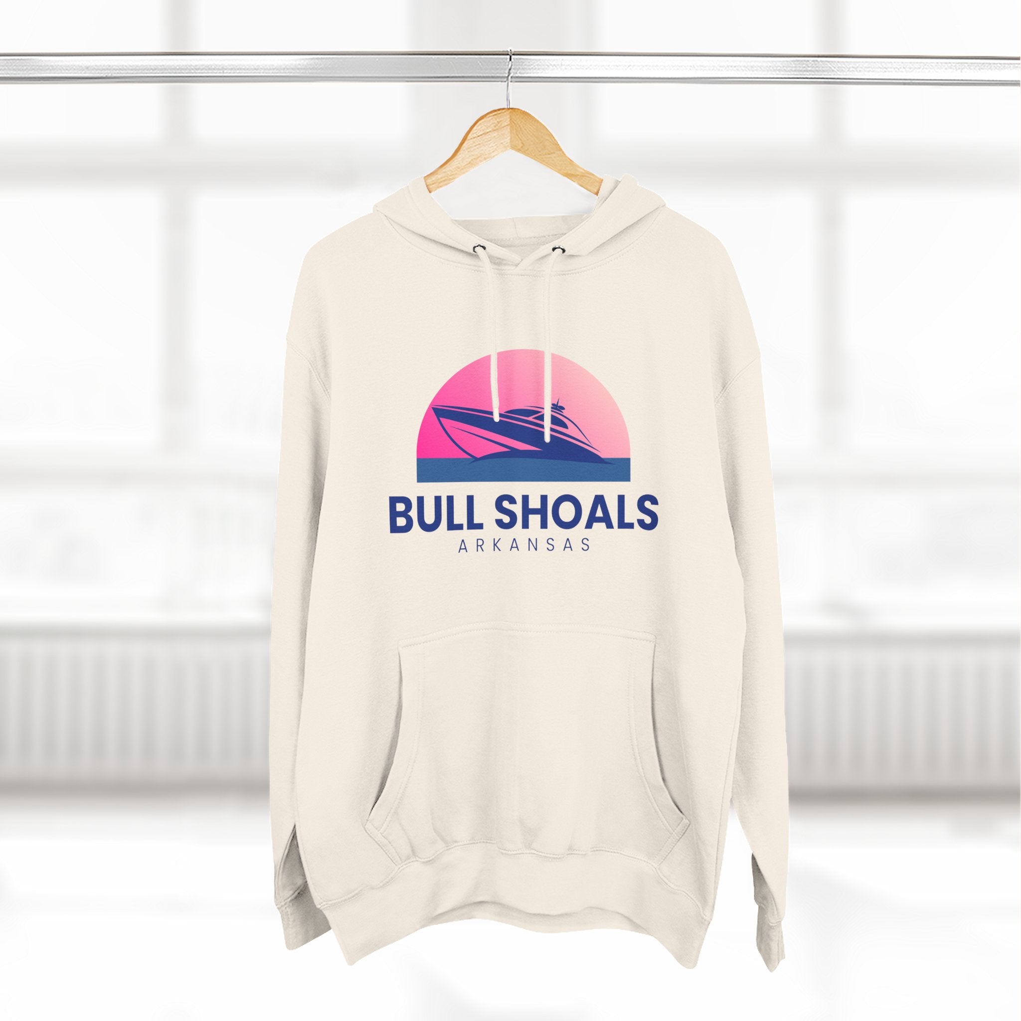 Bull Shoals Vibes Hoodie with Design, Perfect for Autumn Lovers, Comfortable and Stylish, Great Gift for Vacations