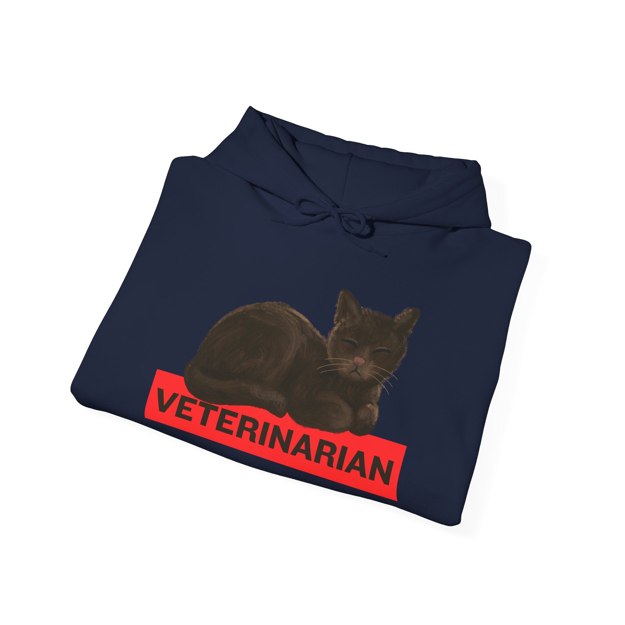 Veterinarian Cat Hoodie for Animal Lovers, Unisex Sweatshirt, Gifts for Vet Students, Pet Owners, Animal Enthusiasts, Cozy Gift Idea