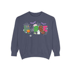 Halloween Nurse Sweatshirt, Spooky Medical Apparel, Unisex Garment-Dyed Hoodie, Nurse Gift, Fall Fashion Sweatshirt