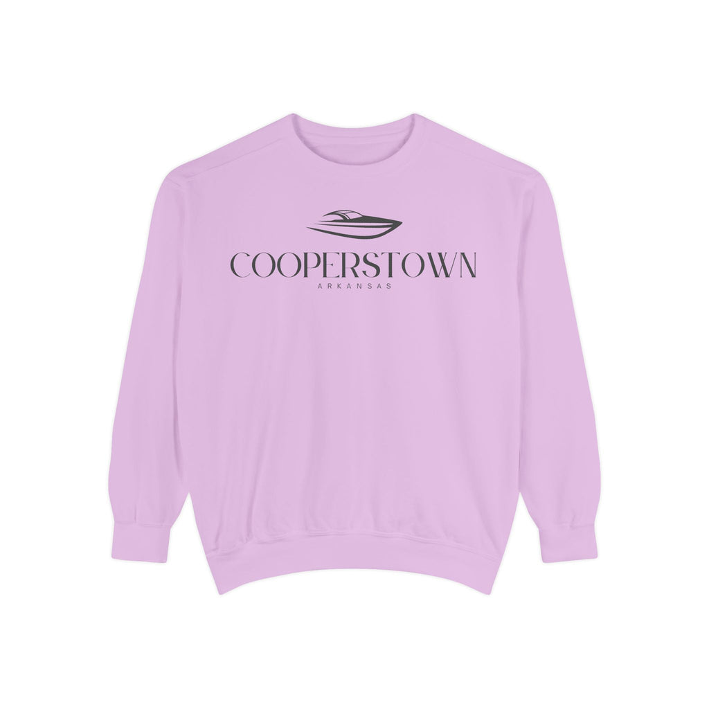 Cooperstown Chill Vibes Sweatshirt - Unisex Garment-Dyed Style, Perfect for Lounging