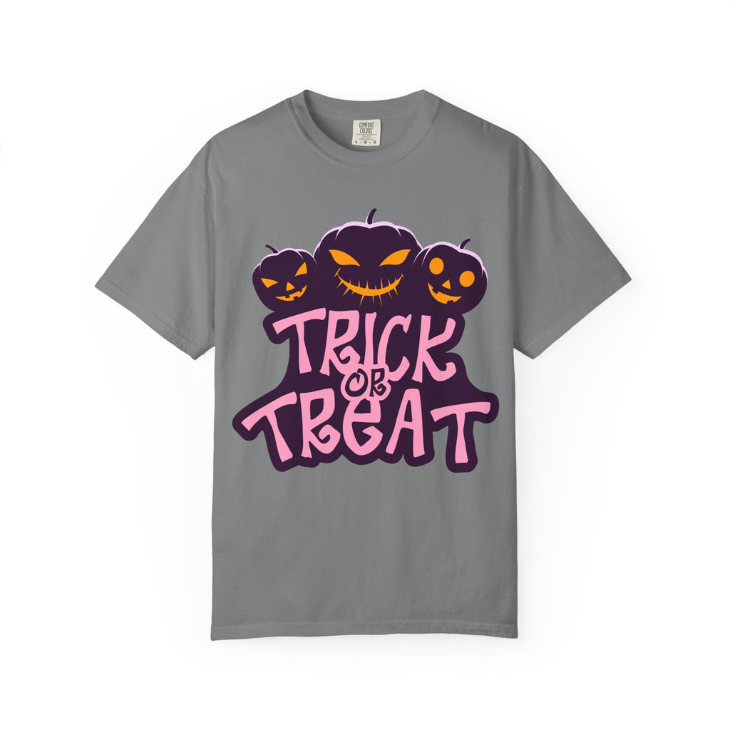 Halloween Trick or Treat T-Shirt, Unisex Halloween Tee, Spooky Autumn Shirt, Fun Costume Top, Trick or Treat Apparel