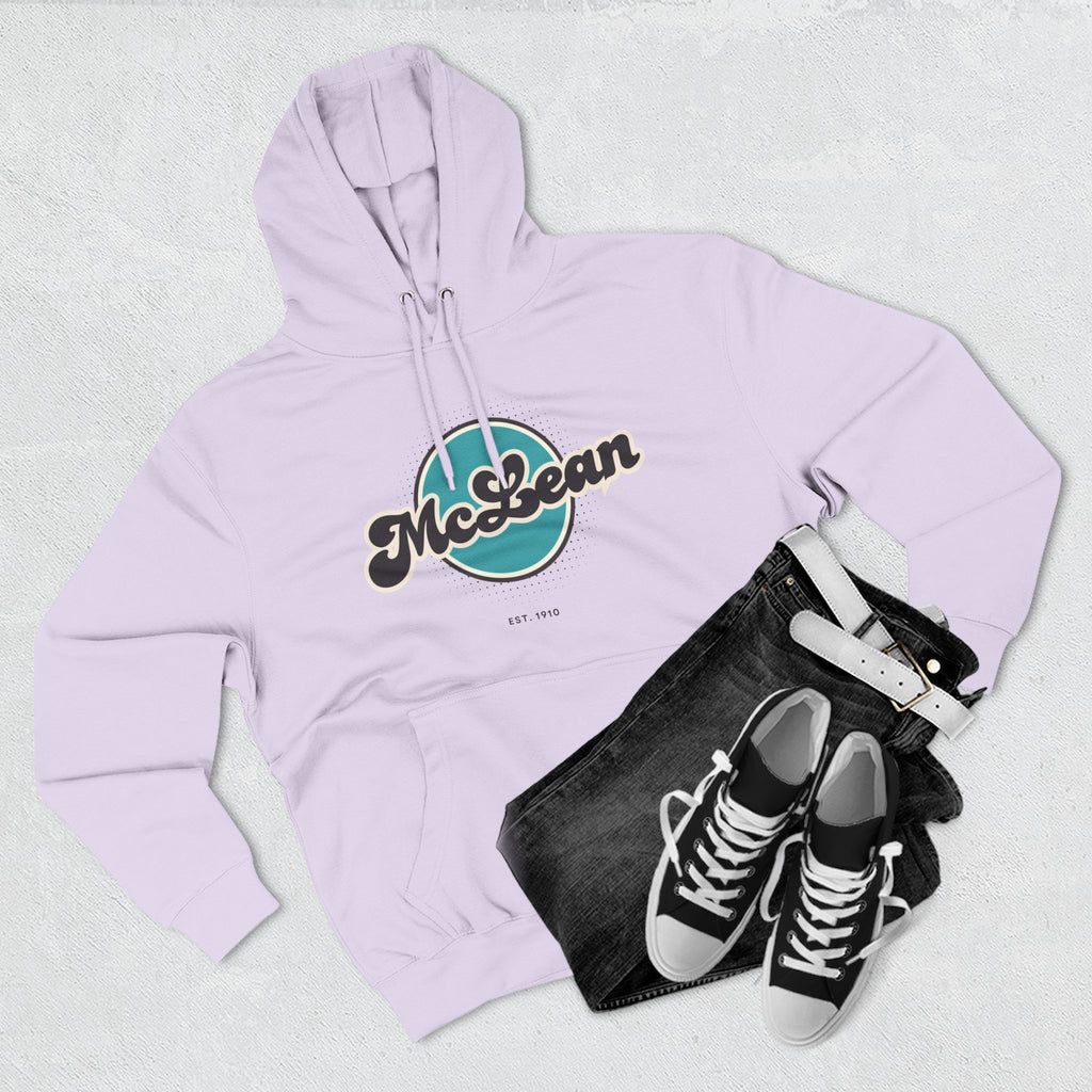 McLean Retro Vibe Hoodie for Casual Days, Streetwear, Unisex Gift, Cozy Layering Apparel