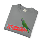 Veterinarian T-Shirt - Cute Parrot Graphic Tee for Animal Lovers, Gifts for Vet Students, Pet Owners, Animal Day Celebration