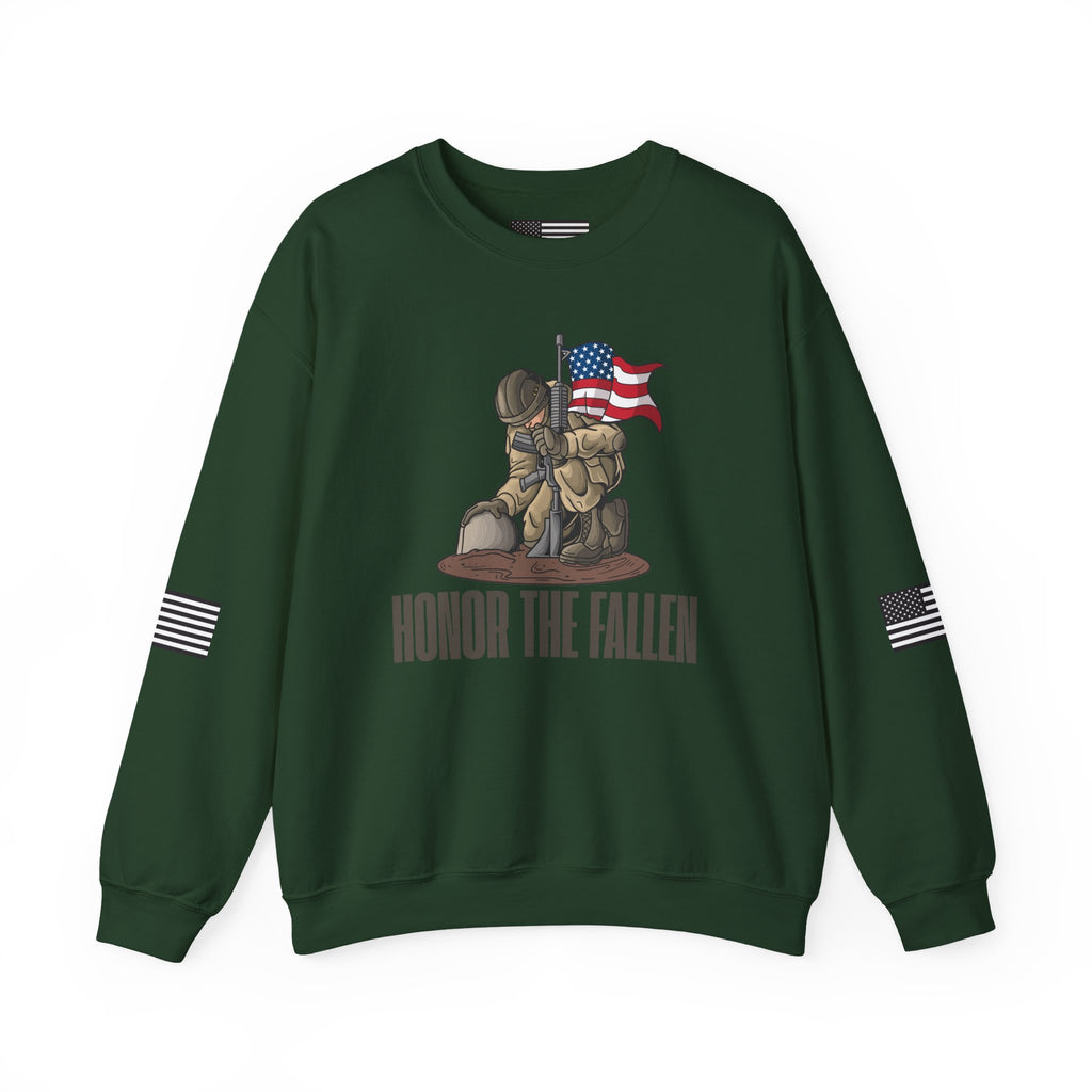 Honor the Fallen Sweatshirt, Unisex Sweatshirt, Military Tribute Apparel, Veteran's Day Gift, Everyday Casual Wear