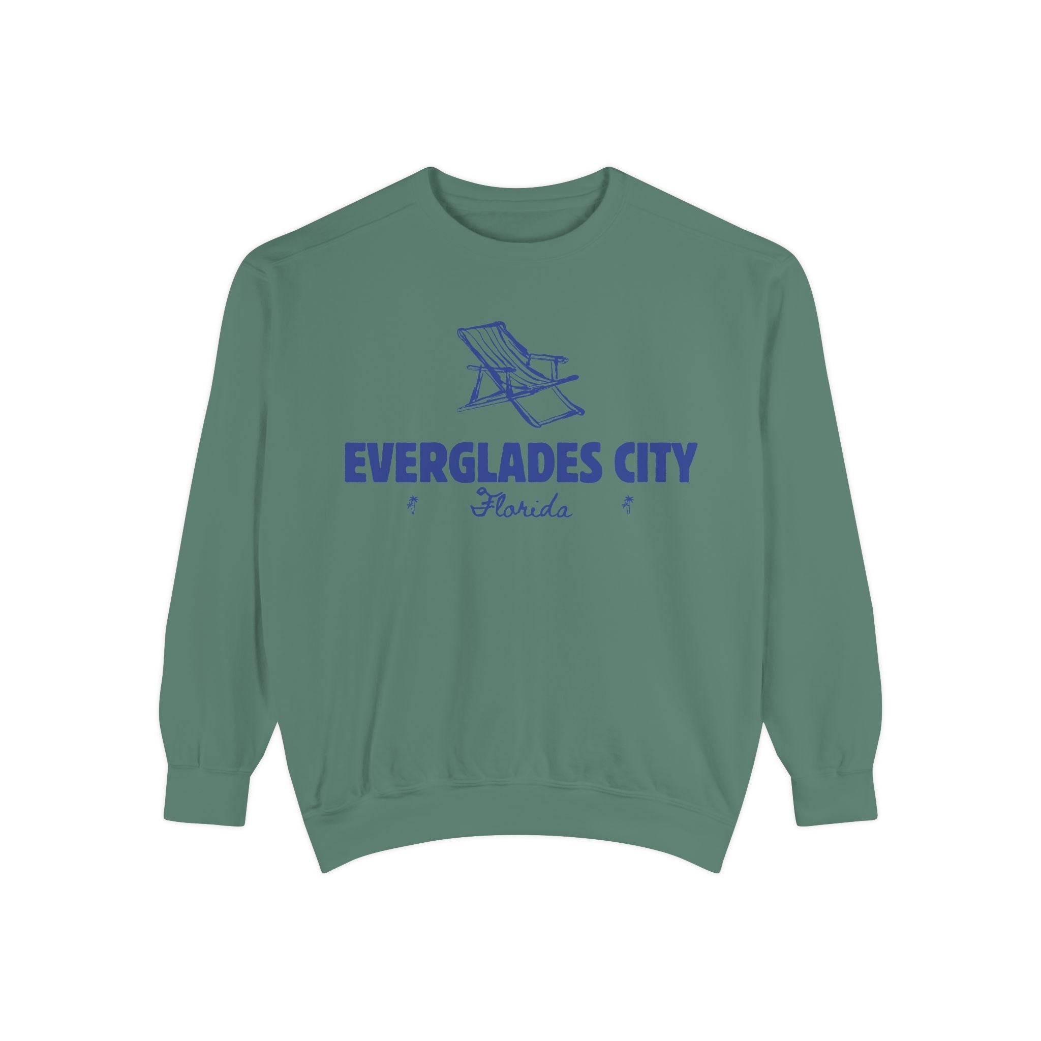 Everglades City Vibes Unisex Sweatshirt | Garment-Dyed Comfort, Perfect for Casual Outings, Travel, Gifts, Autumn Days