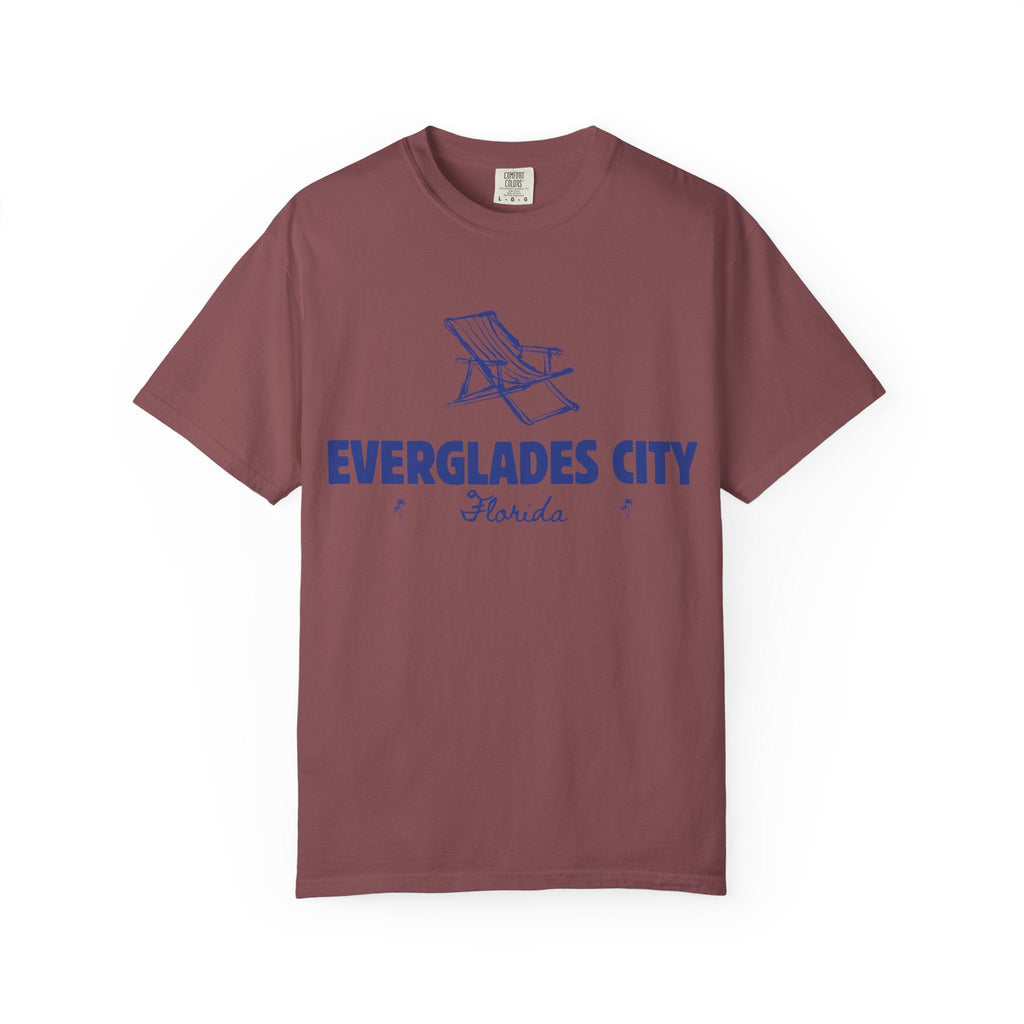 Everglades City - Unisex Garment-Dyed T-shirt, Casual Outfit, Gift for Nature Lovers, Vacation Essentials