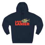 Lake Lanier Fleece Hoodie, Cozy Fishing Sweatshirt, Outdoor Adventure Wear, Unique Gift for Lake Lovers, Perfect for Fall and Winter
