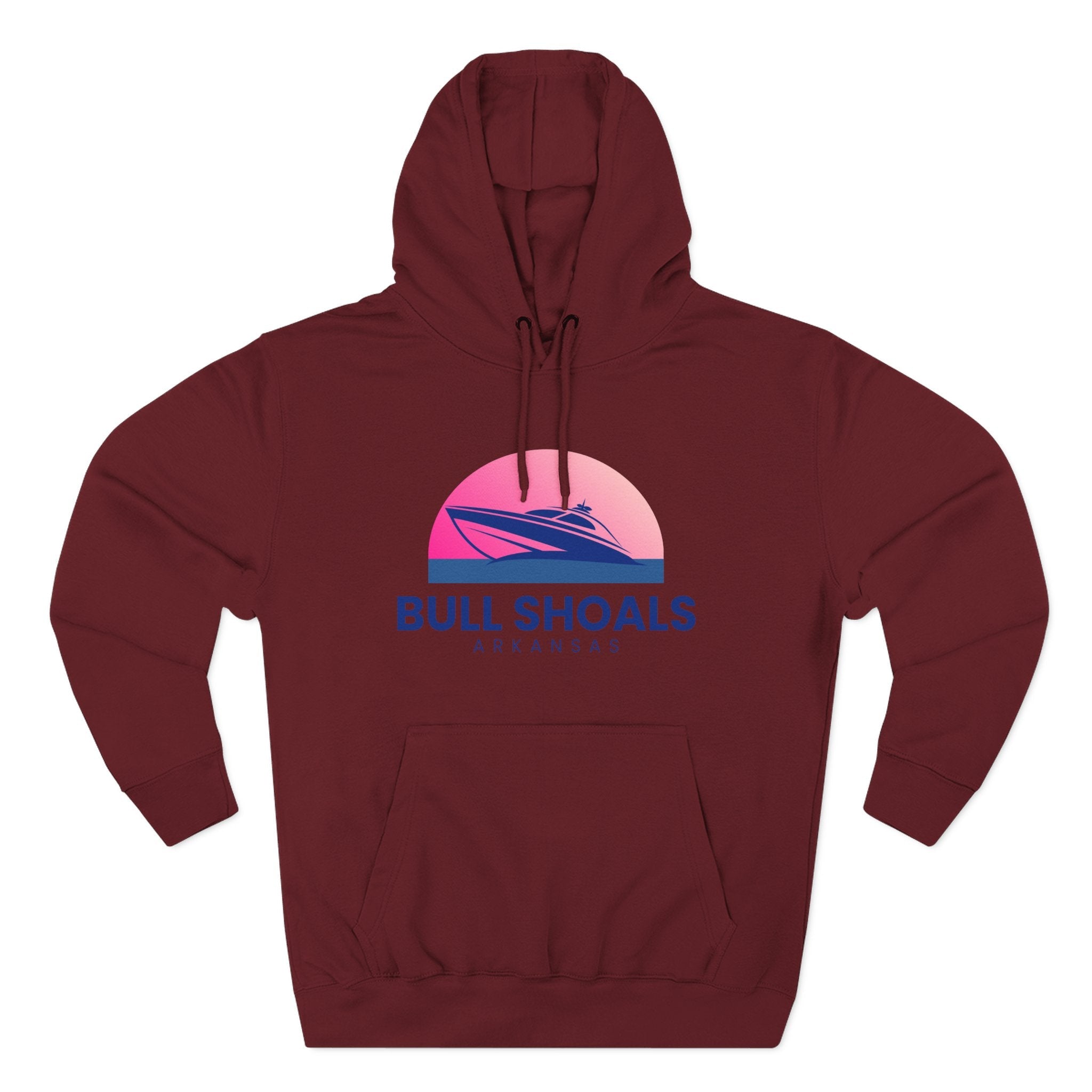 Bull Shoals Vibes Hoodie with Design, Perfect for Autumn Lovers, Comfortable and Stylish, Great Gift for Vacations