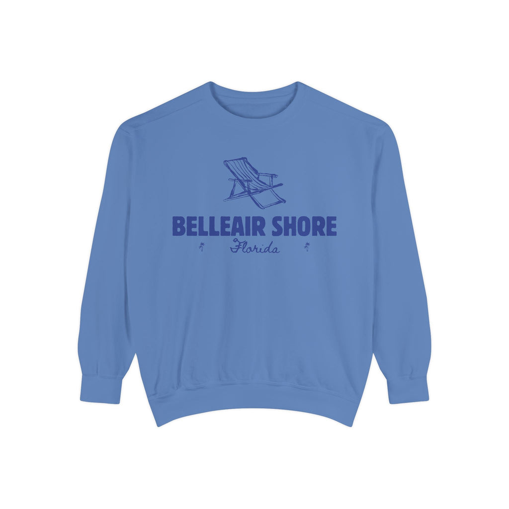 Belleair Shore Vibes Unisex Sweatshirt | Garment-Dyed Comfort, Perfect for Casual Outings, Travel, Gifts, Autumn Days